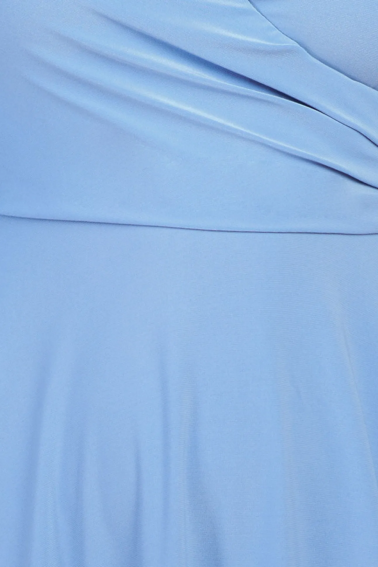 Women * Asymmetrical Wrap Midi Dress - Wedgewood Blue