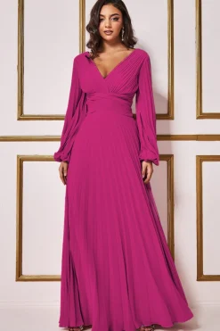 Women * Balloon Sleeve Chiffon Maxi