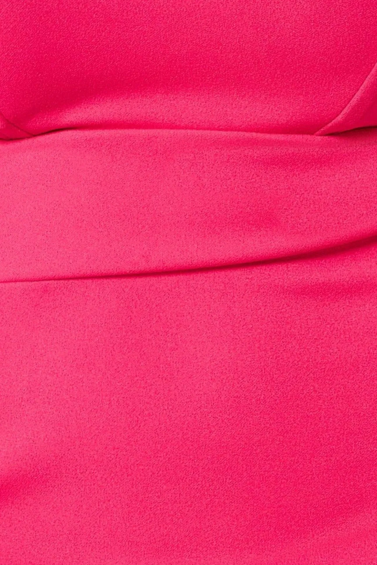 Women * Bandeau Scuba Midi Dress - Hot Pink