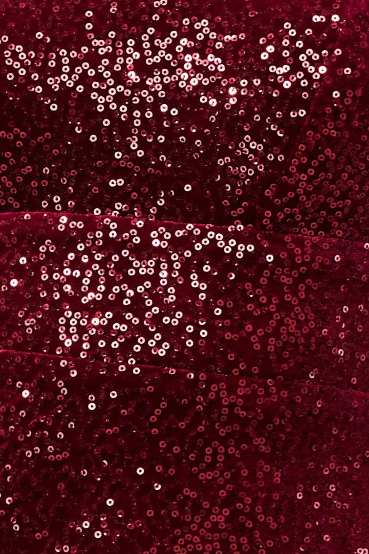 Women * Bandeau Sequin & Velvet Midi Dress