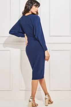 Women * Batwing Sleeve Midi Dress