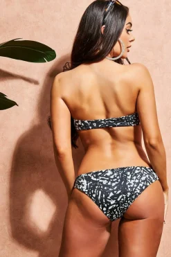 Women * Bow Detail Bikini - Animal Print
