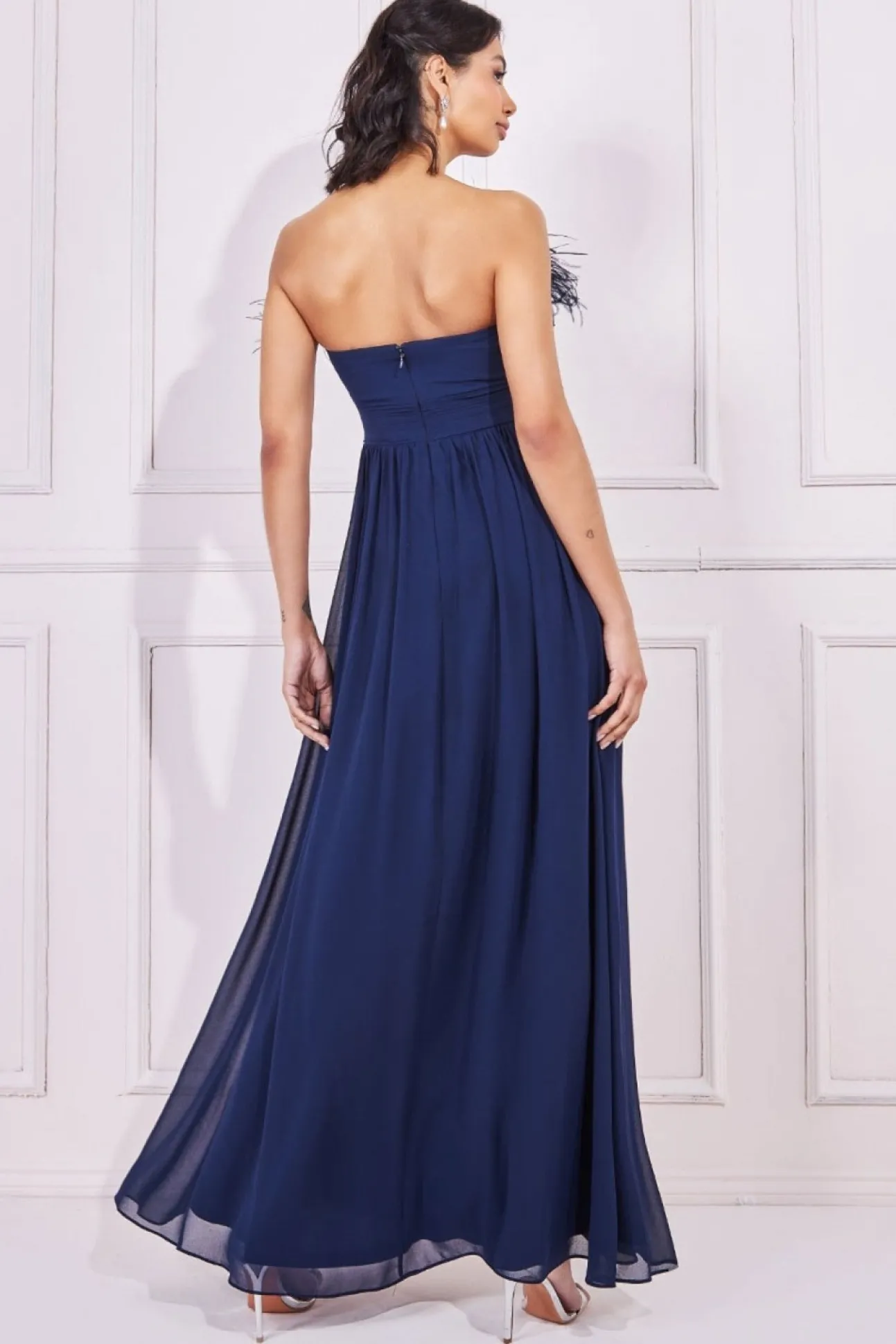Women * Bridesmaids Chiffon Maxi Dress