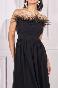 Women * Bridesmaids Chiffon Maxi Dress