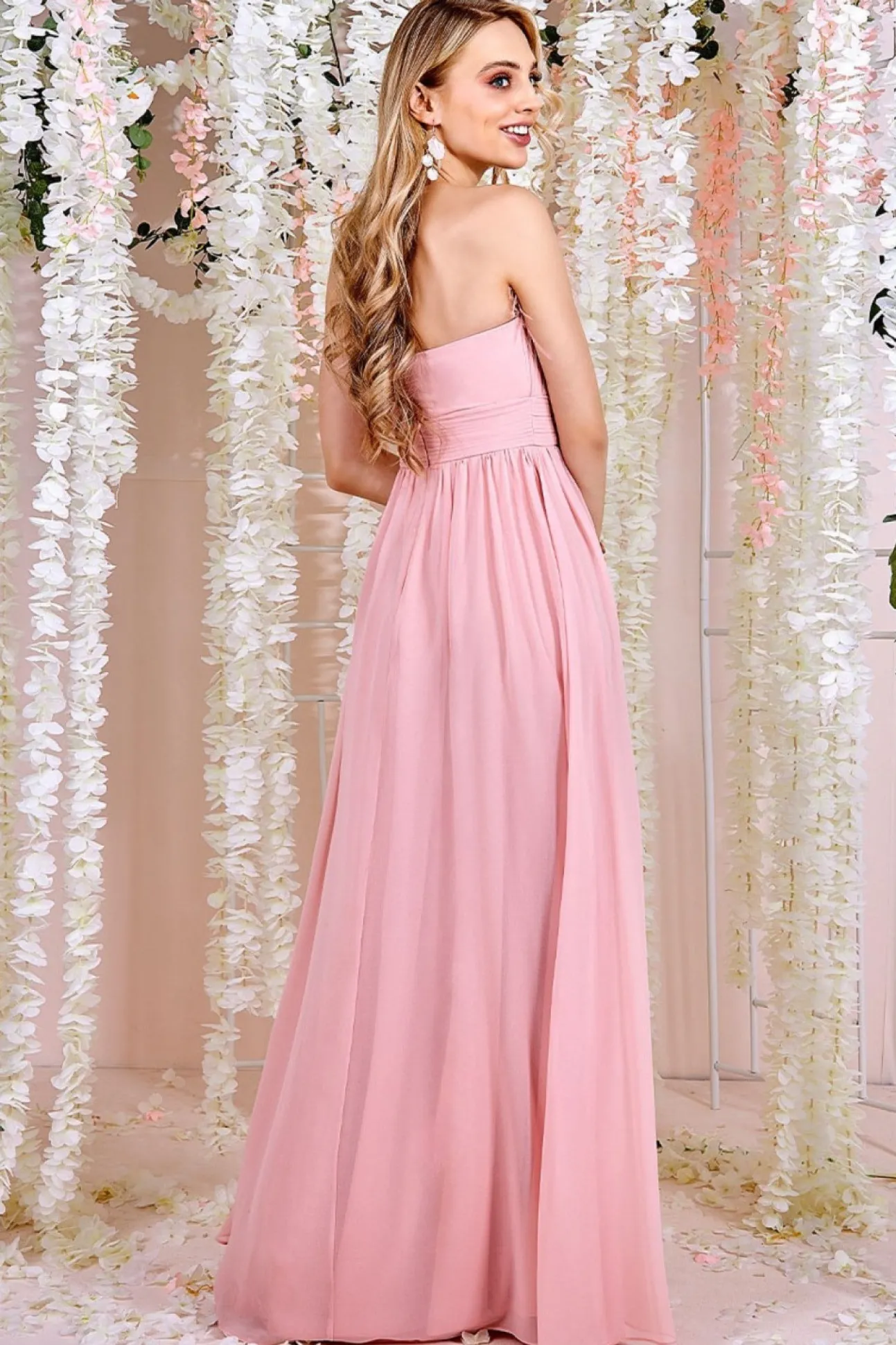 Women * Bridesmaids Chiffon Maxi Dress
