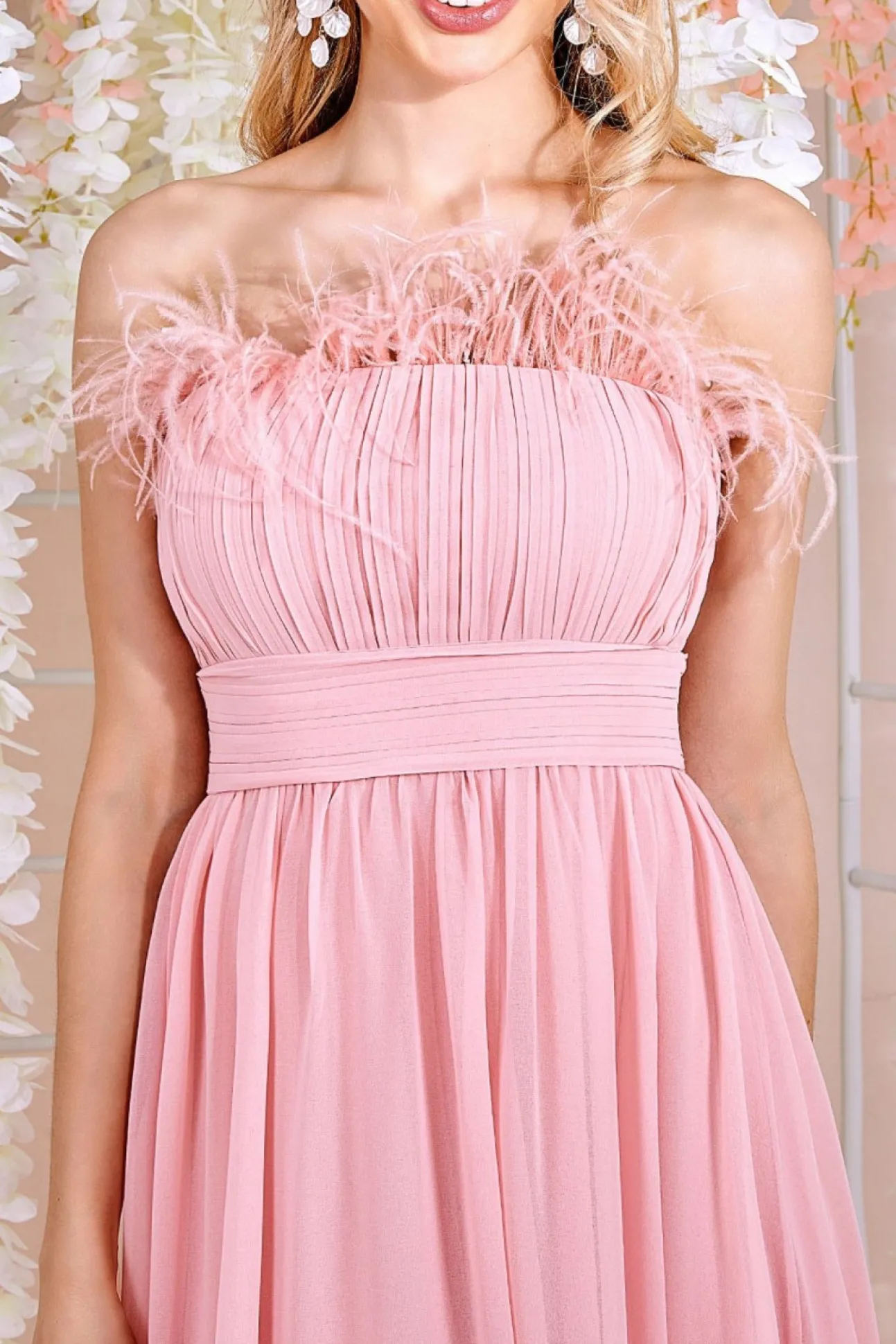 Women * Bridesmaids Chiffon Maxi Dress