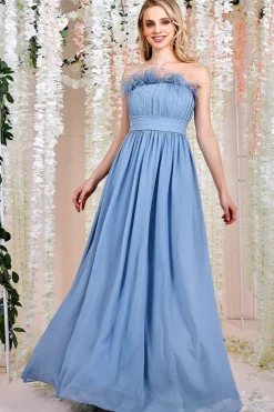 Women * Bridesmaids Chiffon Maxi Dress