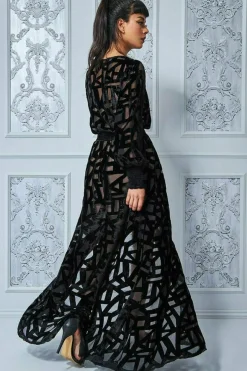 Women * Burnout Velvet Maxi Dress
