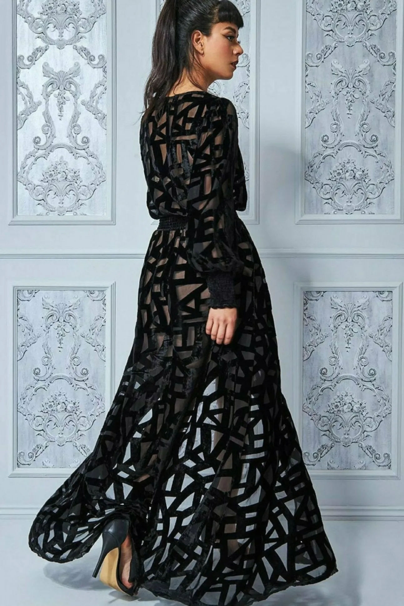 Women * Burnout Velvet Maxi Dress