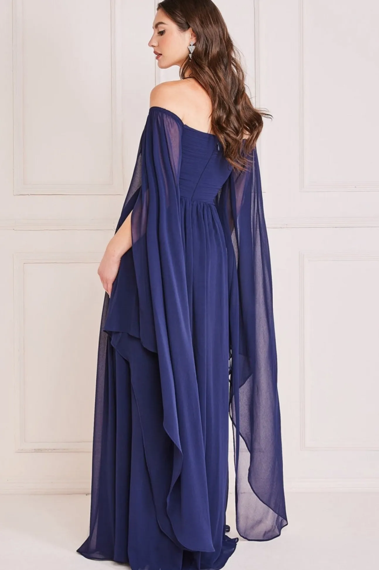 Women * Chiffon Off The Shoulder Maxi With Wings