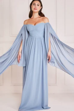 Women * Chiffon Off The Shoulder Maxi With Wings