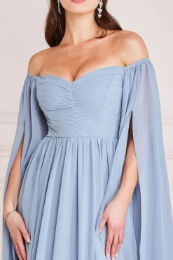 Women * Chiffon Off The Shoulder Maxi With Wings
