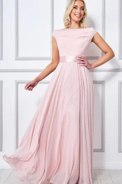 Women * Cowl Neck Chiffon Maxi Dress