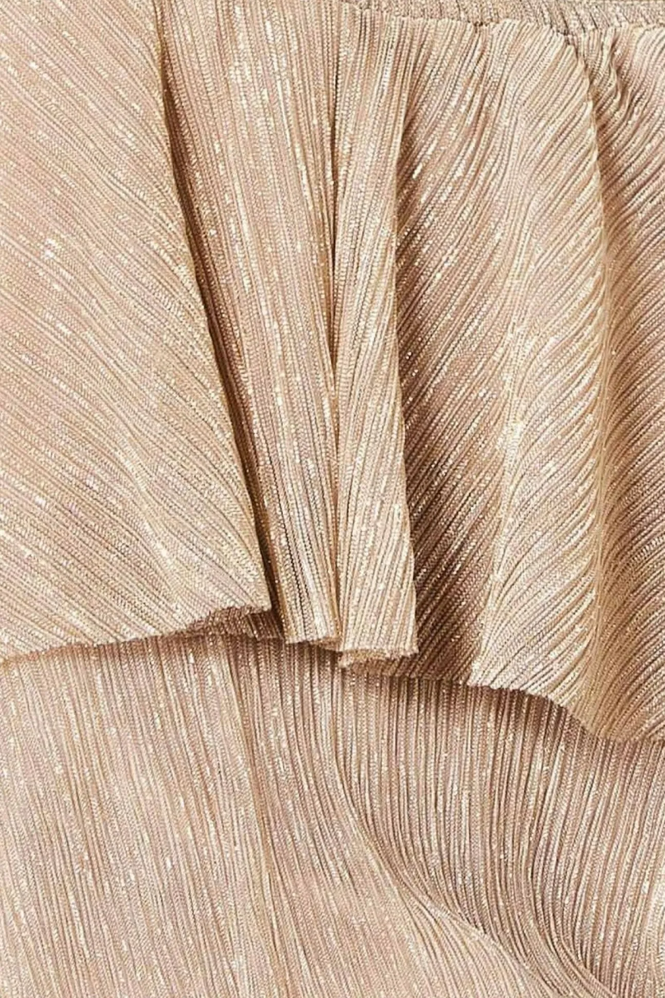 Women * Crinkle Lurex High Low Layered Midi Dress