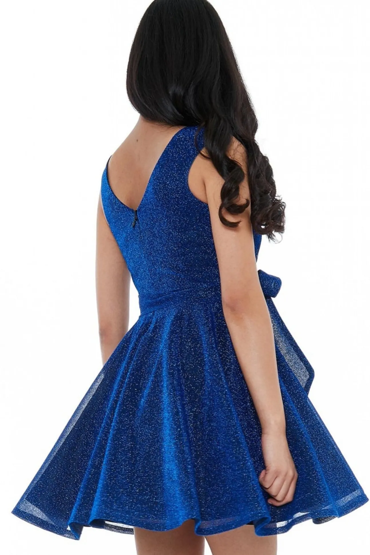 Women * Cross Over Sleeveless Midi Skater Dress