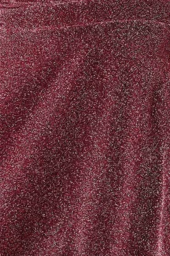 Women * Crossover Lurex Glitter Maxi Dress