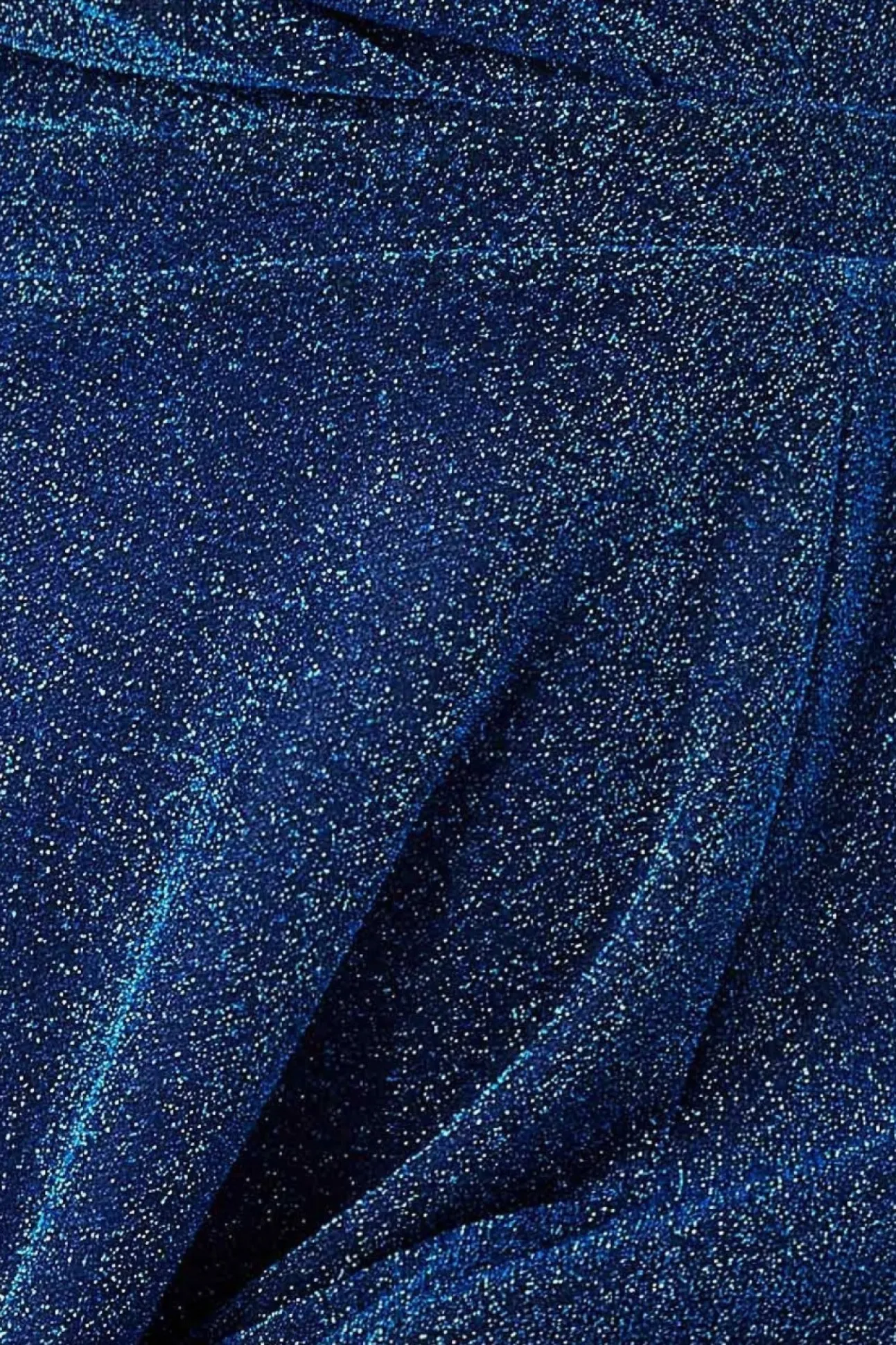 Women * Crossover Lurex Glitter Maxi Dress - Royal Blue