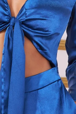 Women * Cut Out Satin Jumpsuit
