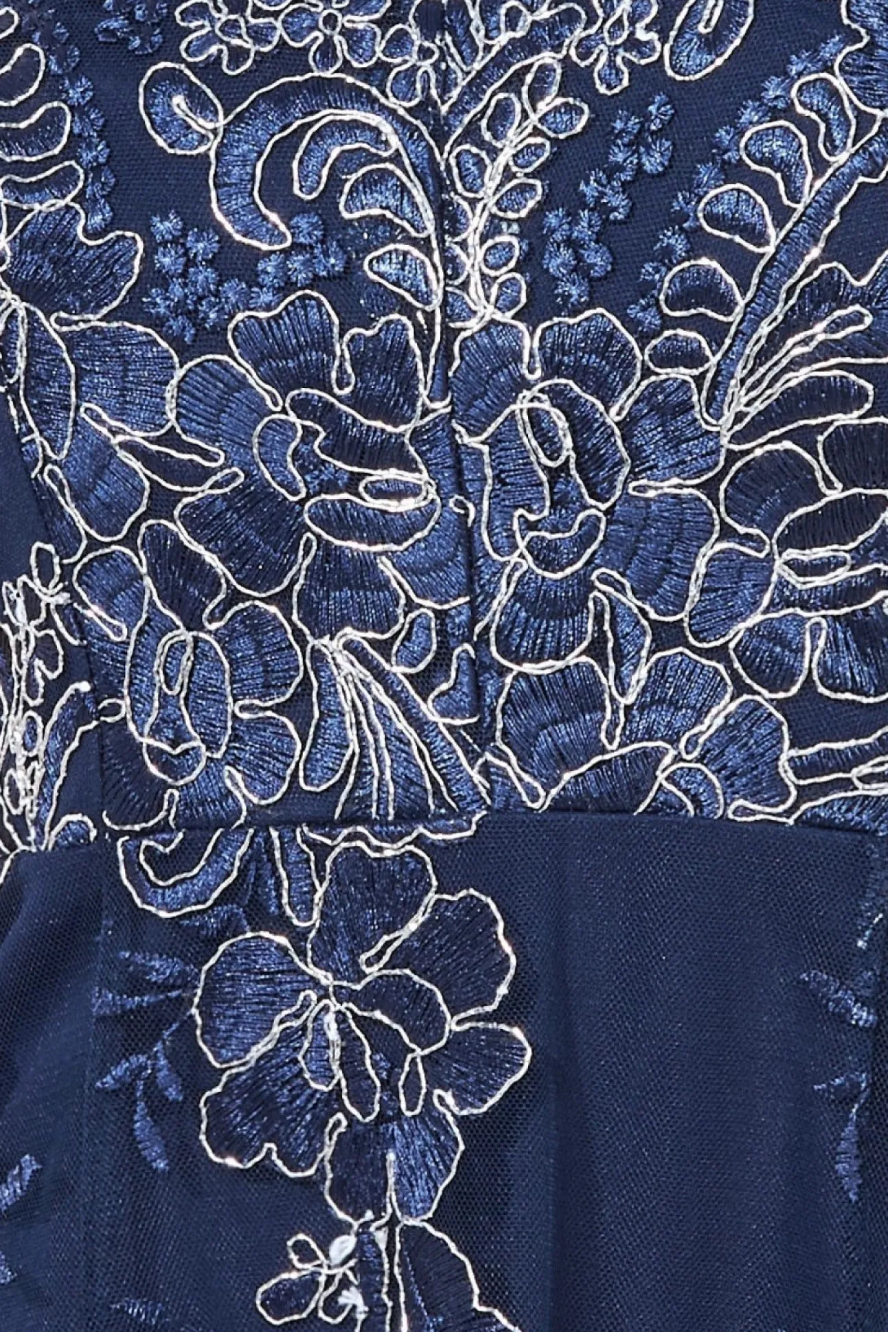 Women * Embroidered Lace Midi Asymmetrical Hem