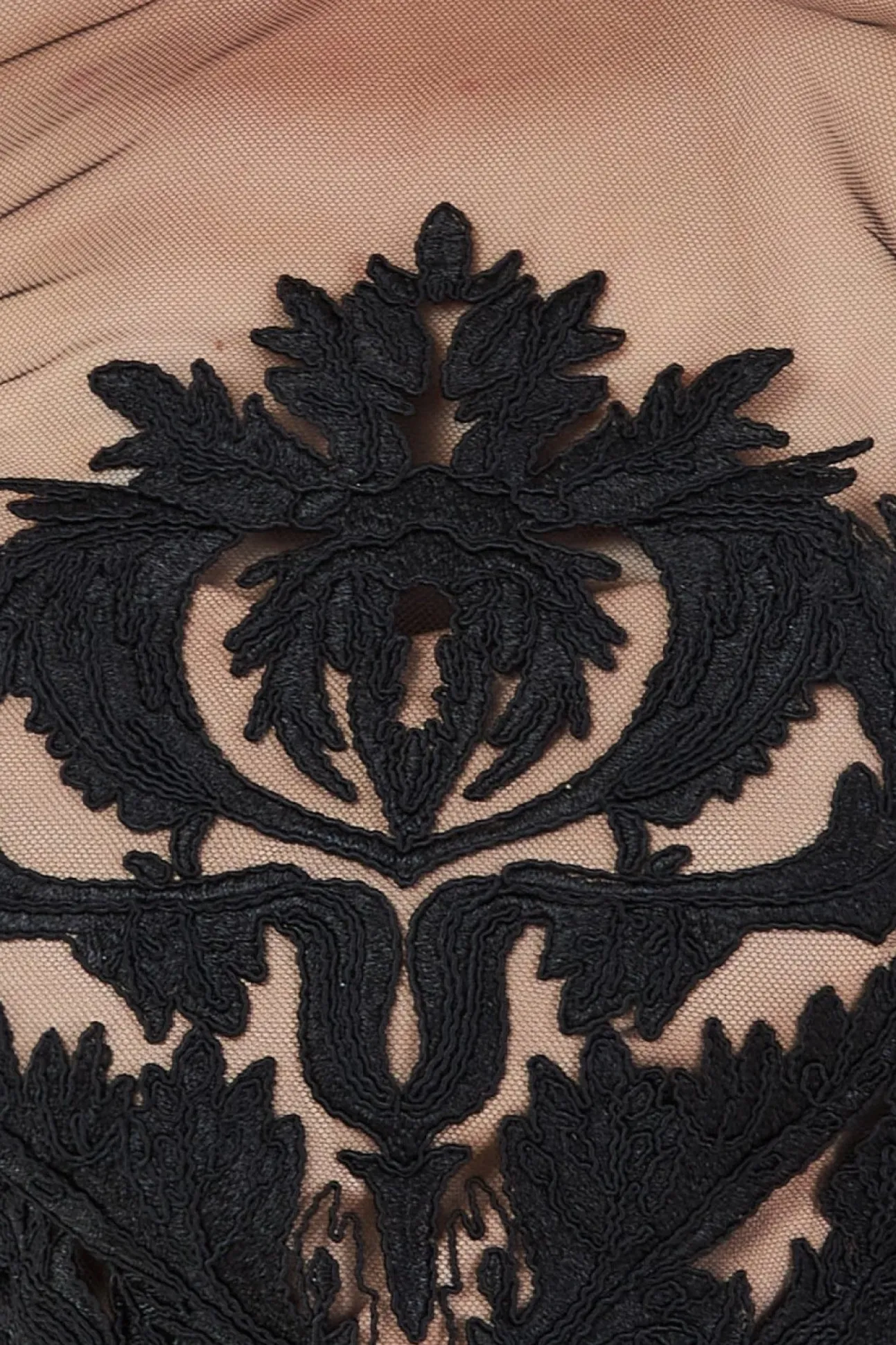 Women * Embroidered Mesh & Scuba Midi Dress
