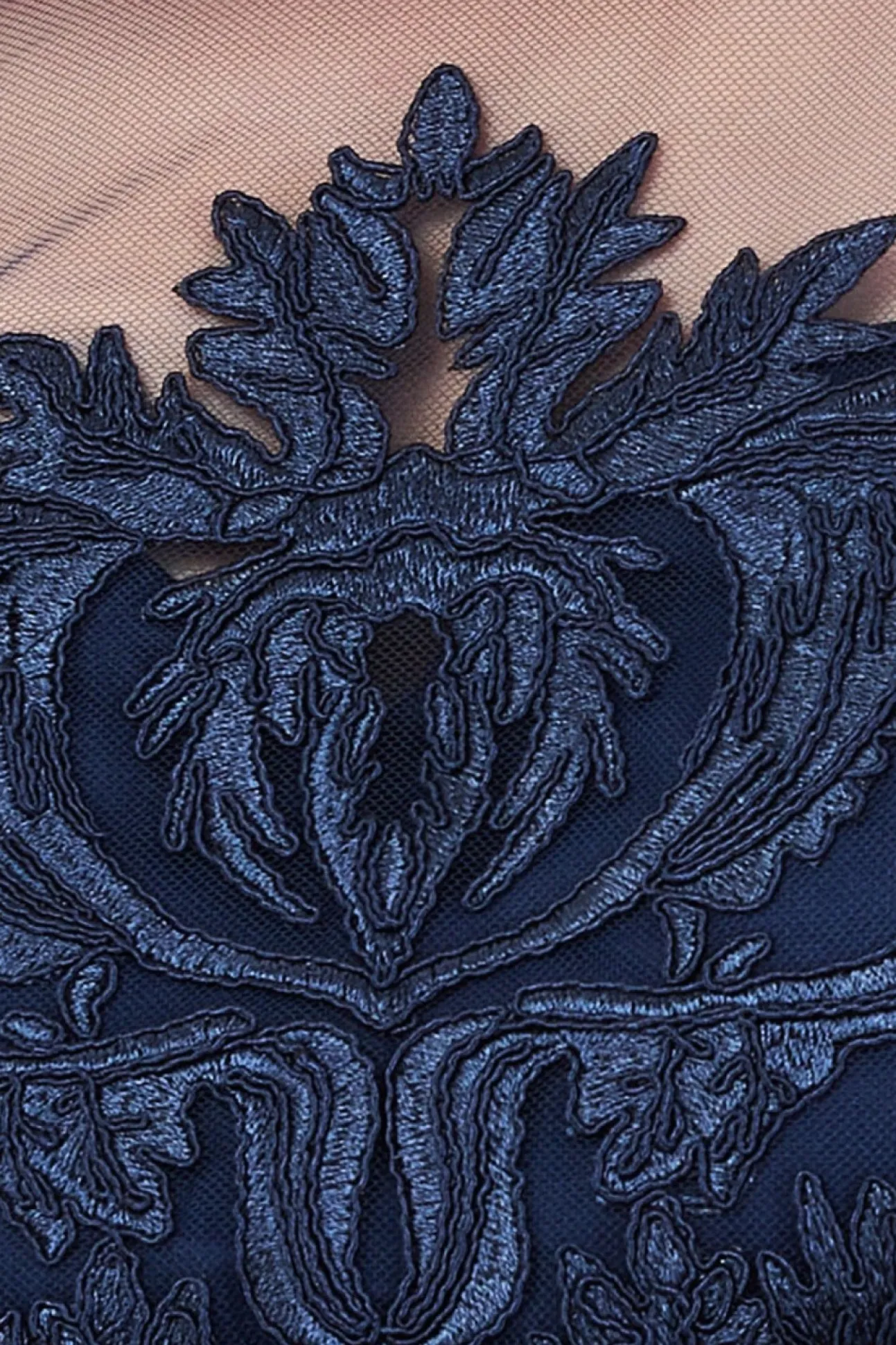 Women * Embroidered Mesh & Scuba Midi Dress
