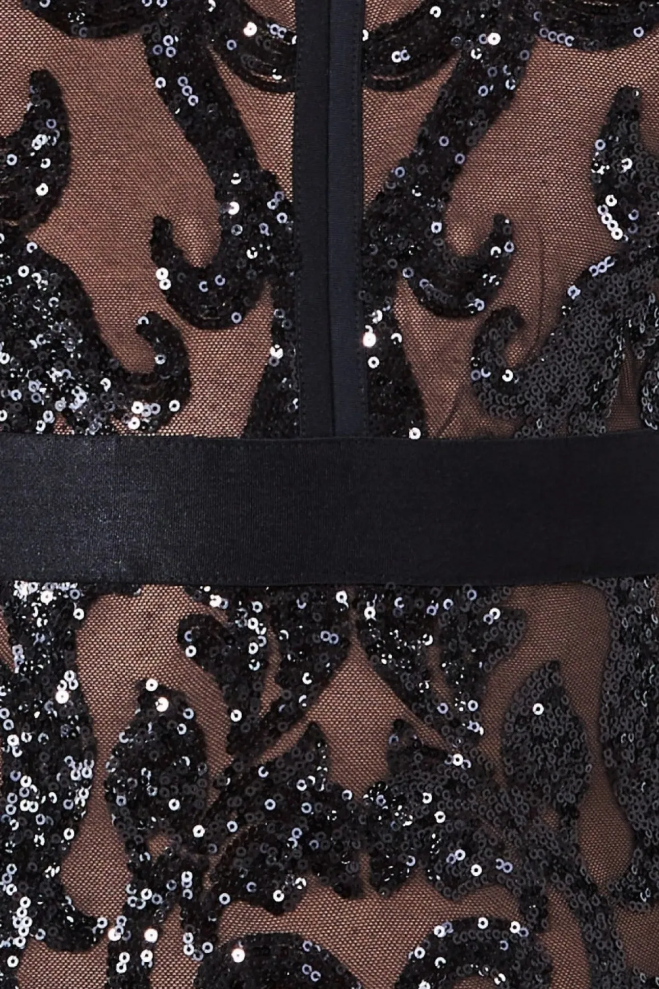 Women * Embroidered Sequin & Mesh Maxi Dress