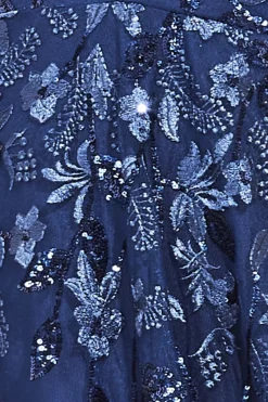 Women * Flared Sleeve Embroidered Maxi Dress