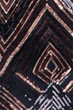 Women * Geometric Sequin Sleeveless Maxi
