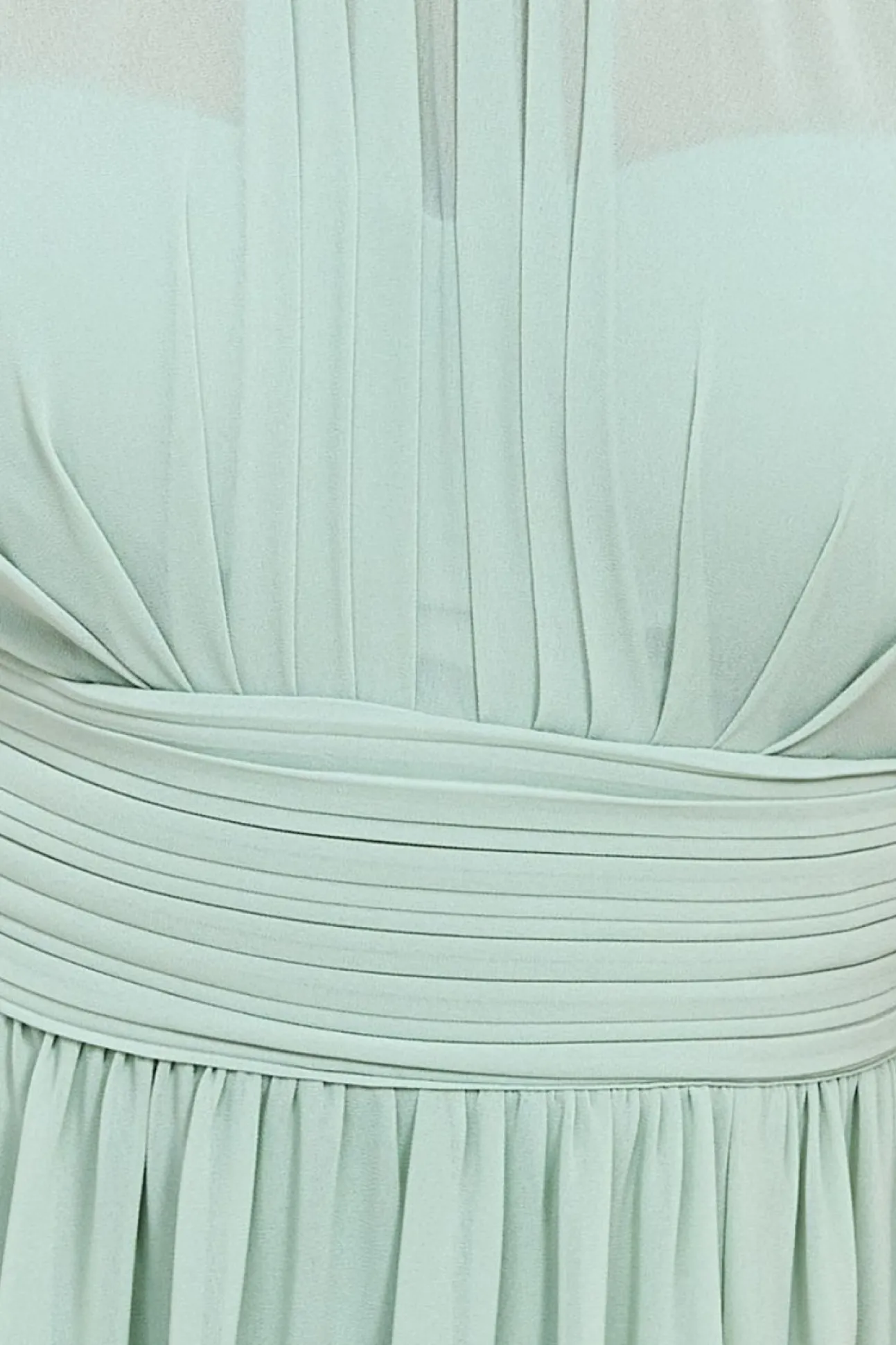 Women * Halterneck Chiffon Maxi With Thigh Split - Lightgreen