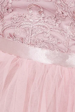 Women * High Low Tulle Midi With Lace Bodice