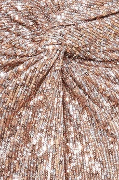 Women * Knot Front Sequin Midi Skirt