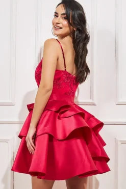 Women * Layered Frilled Midi Dress