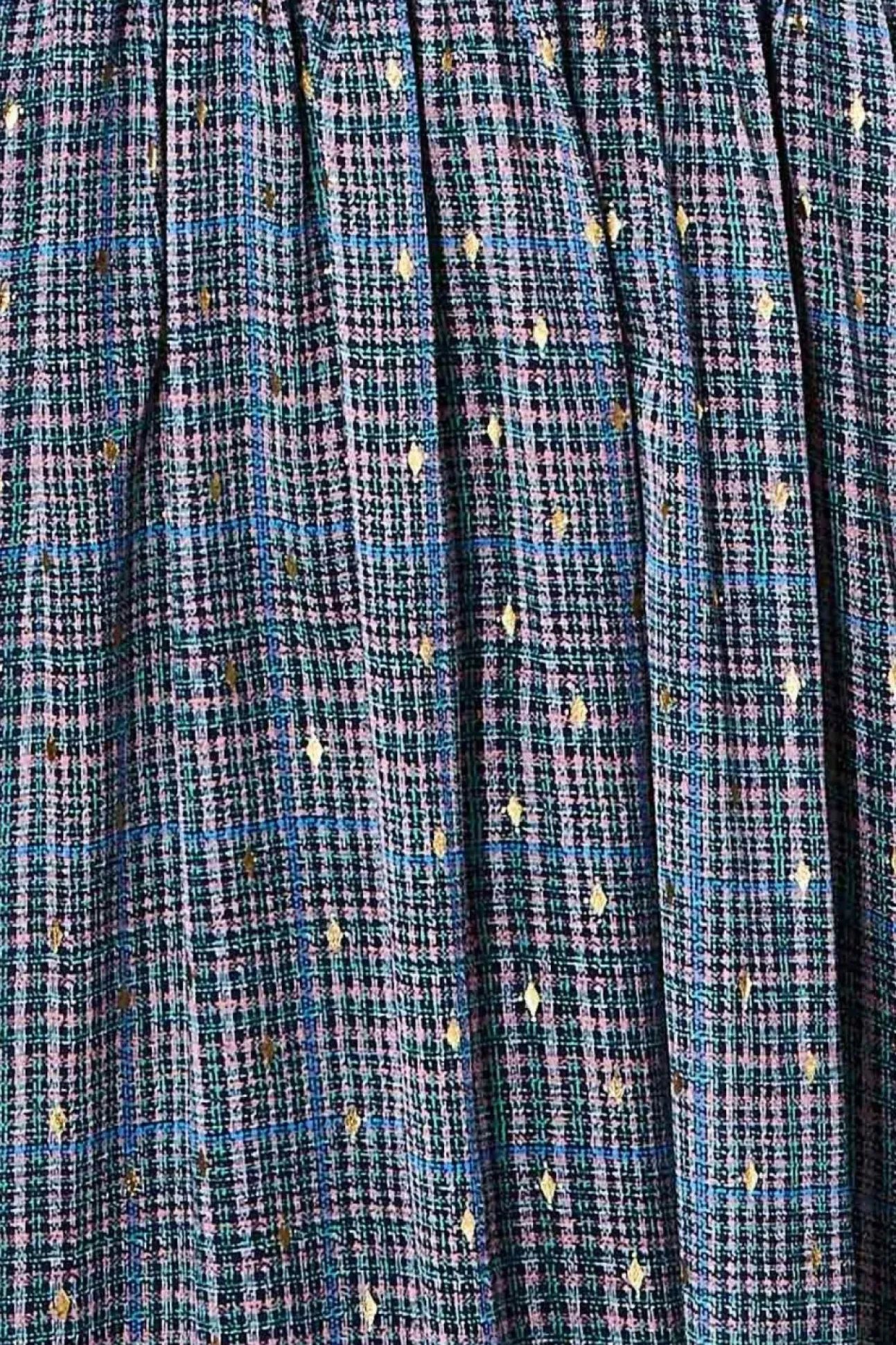 Women * Long Sleeve Maxi Shirred Waistband - Check Print