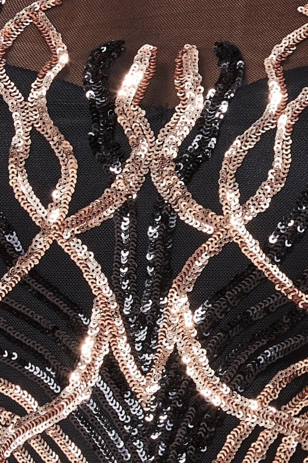 Women * Long Sleeve Sequin Flame Midi Dress