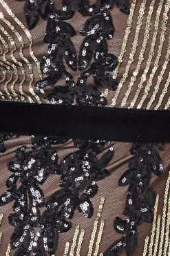 Women * Long Sleeve Sequin Party Midi Dress