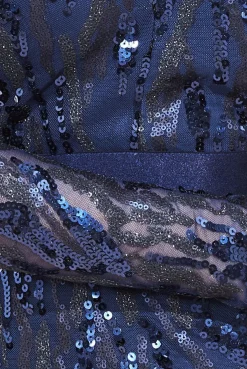 Women * Long Sleeve V-Neck Sequin Maxi