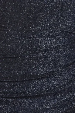 Women * Lurex Cowl Neck Off The Shoulder Midi