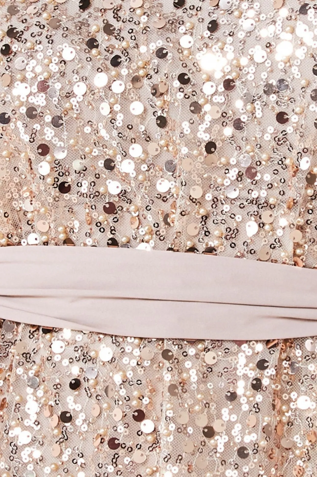 Women * Naked Sheer Sequin Dipped Hem Mini