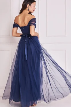 Women * Off The Shoulder Princess Maxi Dress