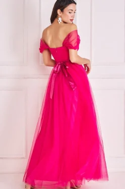 Women * Off The Shoulder Princess Maxi Dress
