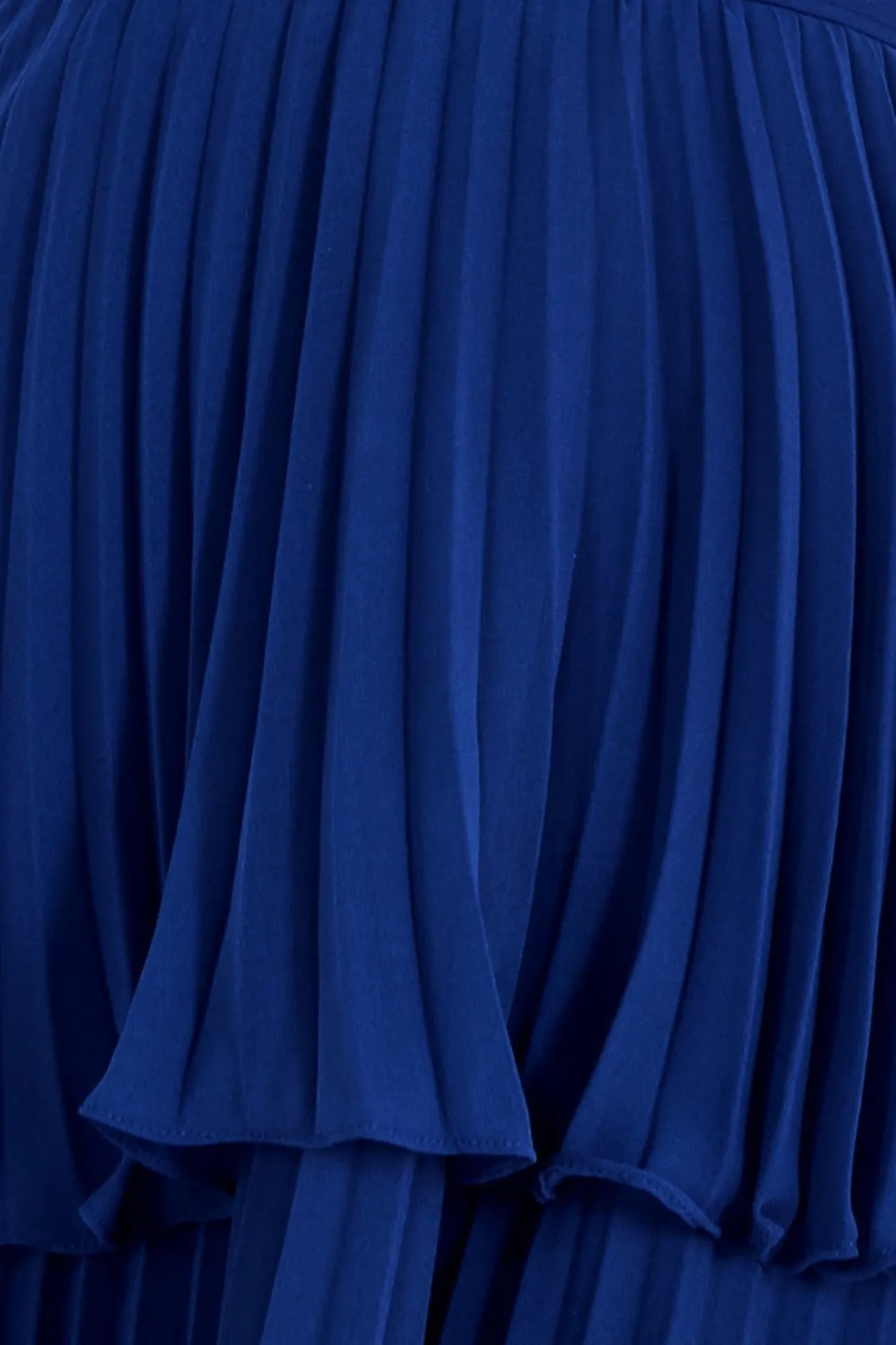 Women * Pleated Bandeau Bodice Chiffon Tiered Midi