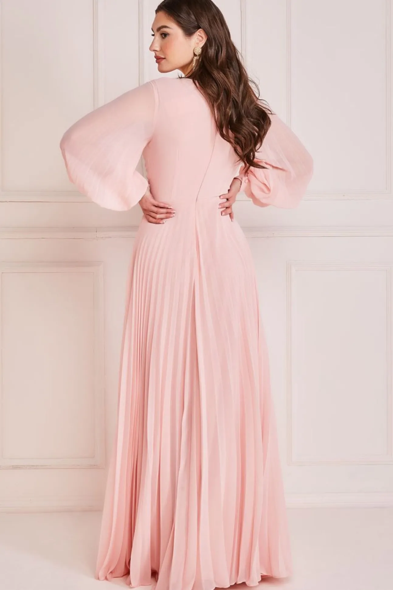 Women * Pleated Skirt Chiffon Maxi