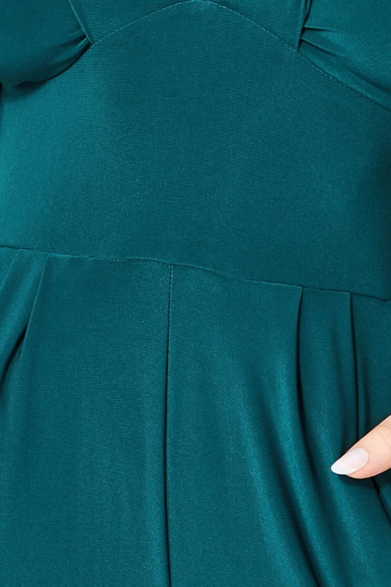 Women * Plunging V-Neck Jumpsuit - Emerald