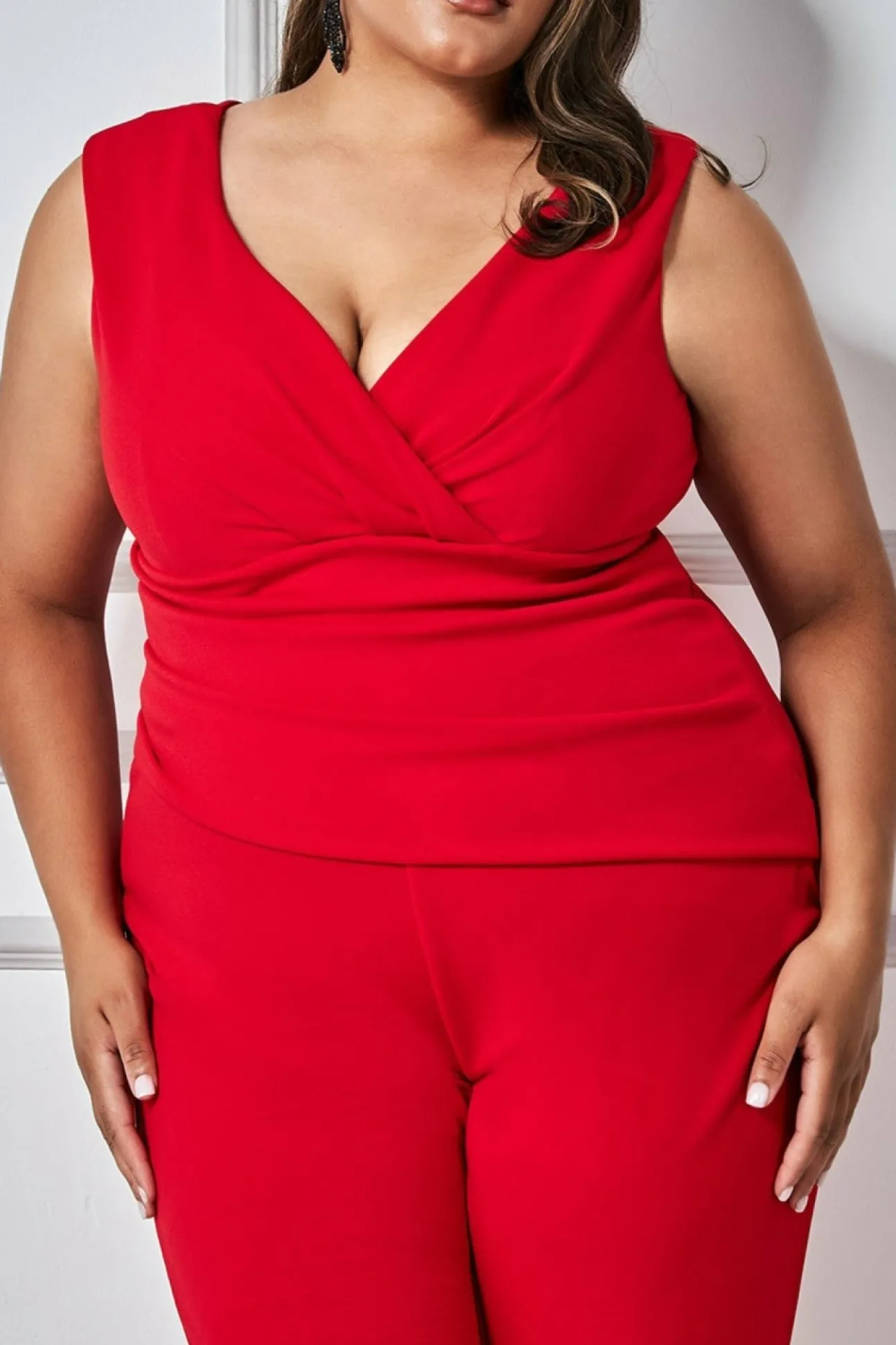 Women * Plus Bardot Scuba Jumpsuit