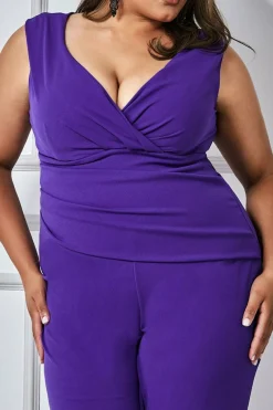 Women * Plus Bardot Scuba Jumpsuit