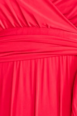 Women * Plus Wrap Front Maxi With Flutter Sleeves