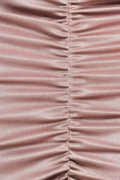 Women * Ruched Satin Mini Skirt