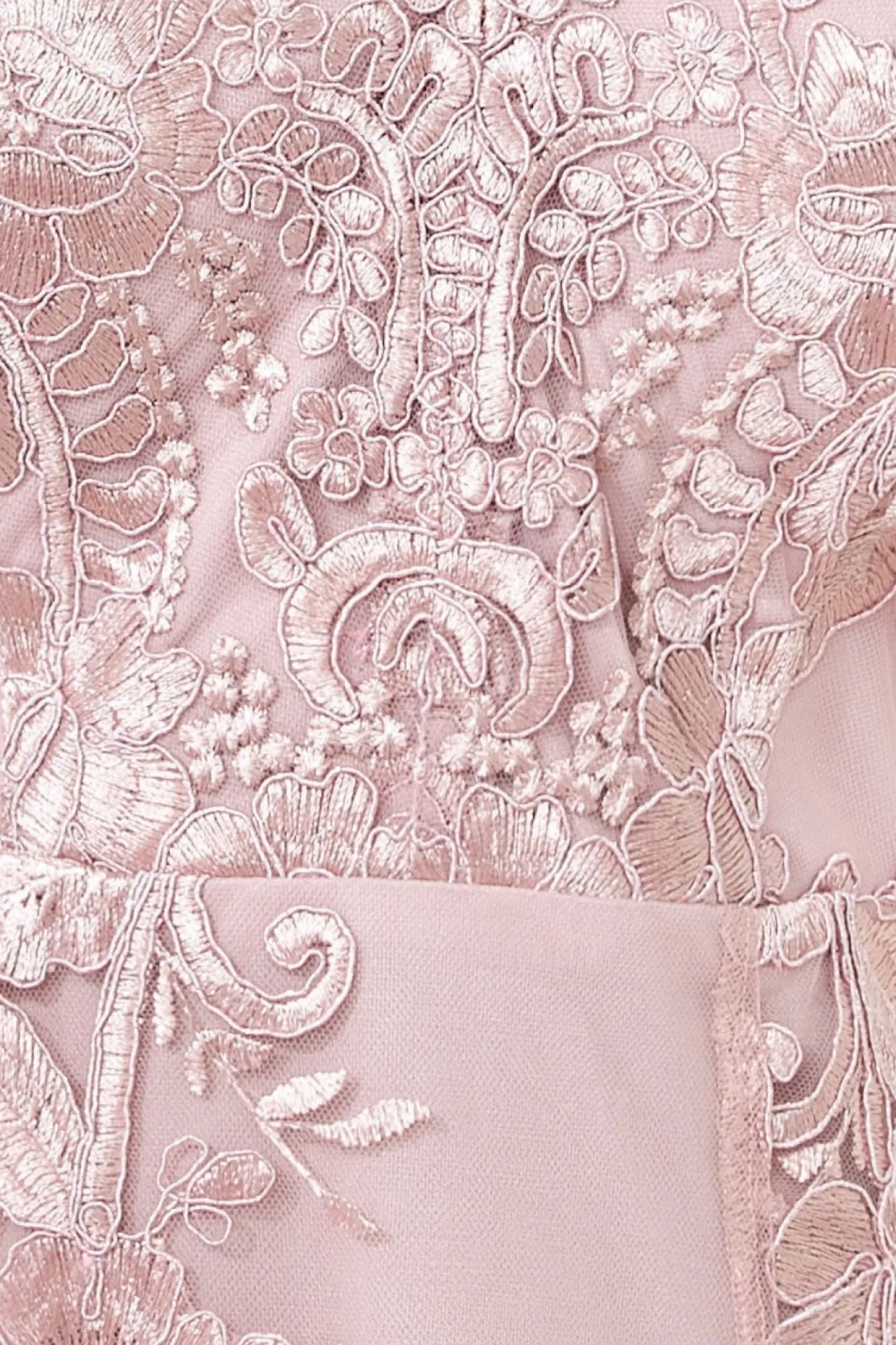 Women * Scalloped Neck Lace Midi Dress