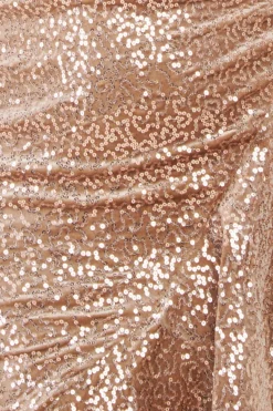 Women * Sequin & Velvet Bardot High Low Maxi