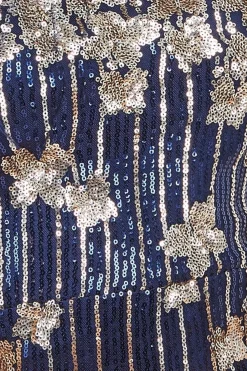 Women * Sequin And Feather Boobtube Midi
